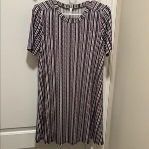 Striped Short Sleeve Dress